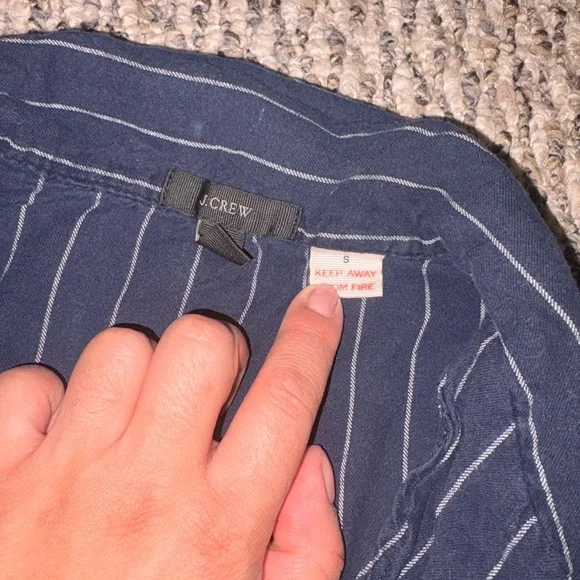 J. Crew Navy and White Striped Lounge Set - Picture 2 of 5